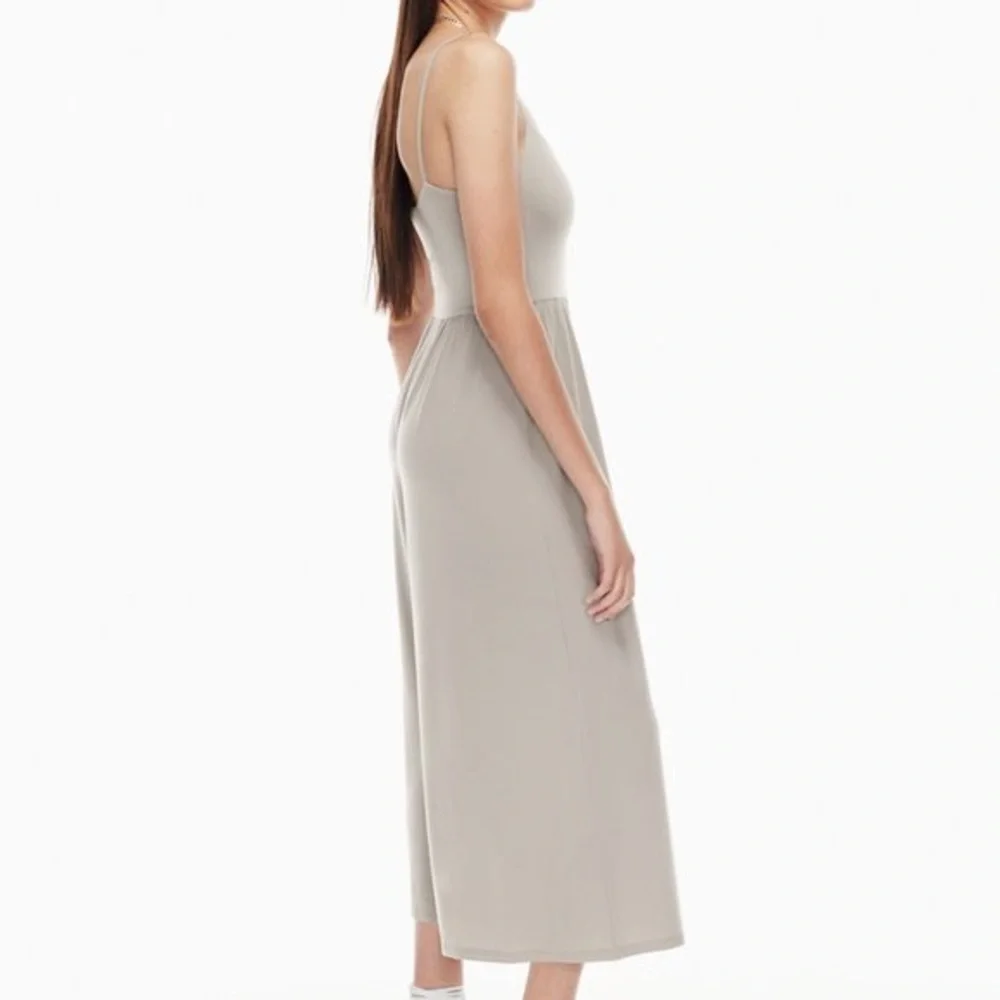 Aritzia Wilfred Market Wide Leg‎ Jumpsuit Basalt Gray S - Picture 2 of 8